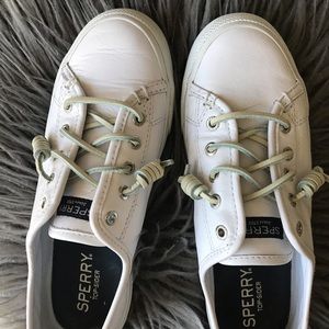 White sperry shoes